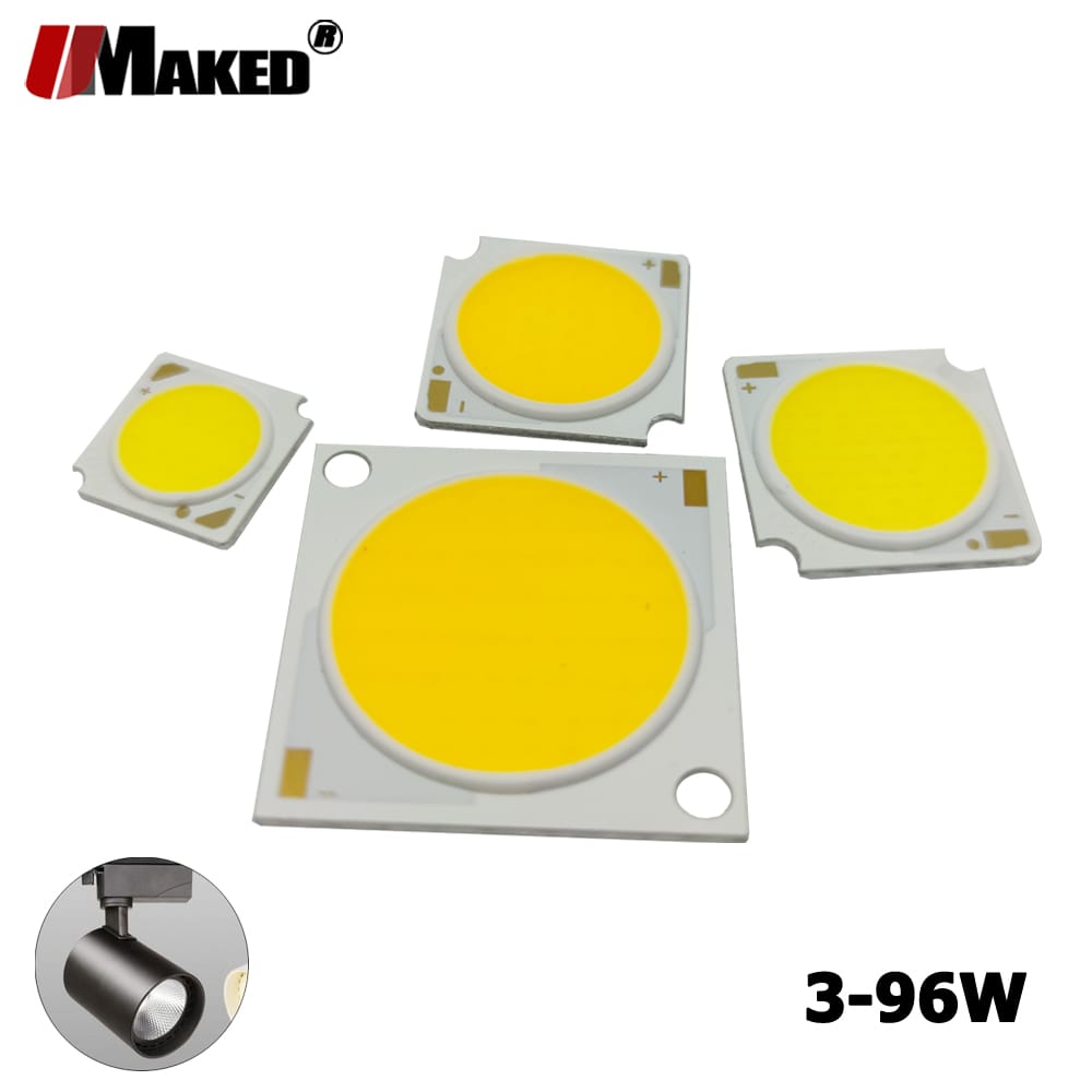 LED COB 18x35Mil 3 5 7 12 15 20 30 36 50W CRI92 36V 130lm/W 3000-4000-5000-6000K 1313 1919 2828 Bridgelux Chip Light Bead Source
