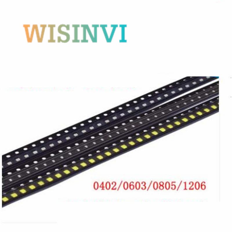 100PCS Super Bright 0402 0603 0805 1206 SMD LED Red/Green/Blue/Yellow/White/Warm white LED Diode Light Beads