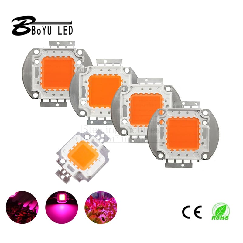 High power led 10-100W full spectrum LED lamp beads 380-840nm integrated plant light plant growth lamp full band lamp beads