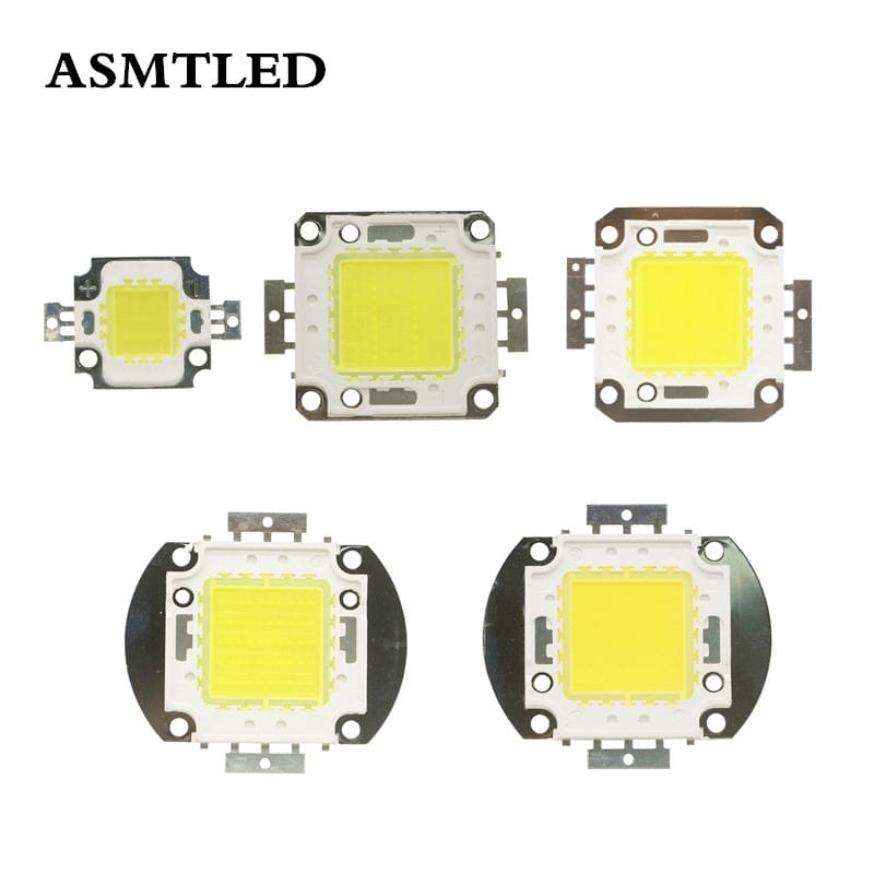 DC 12V 24-38V White 6000-6500k Integrated LED Light Beads 10W 20W 30W 50W 100W COB LED Lamp Bulb Chip for Spotlight Floodlight