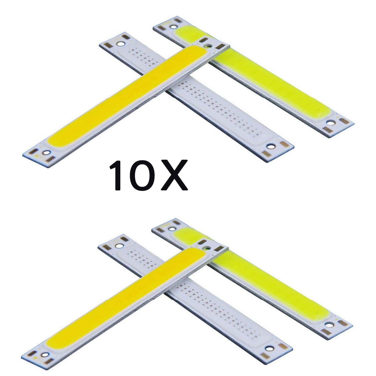 10x LED Beads Blue Red Green Cool Warm White DC 12V 14V COB Strip LED Lamp 10W Bulb Lighting Source For DIY Led Floodlight Decor