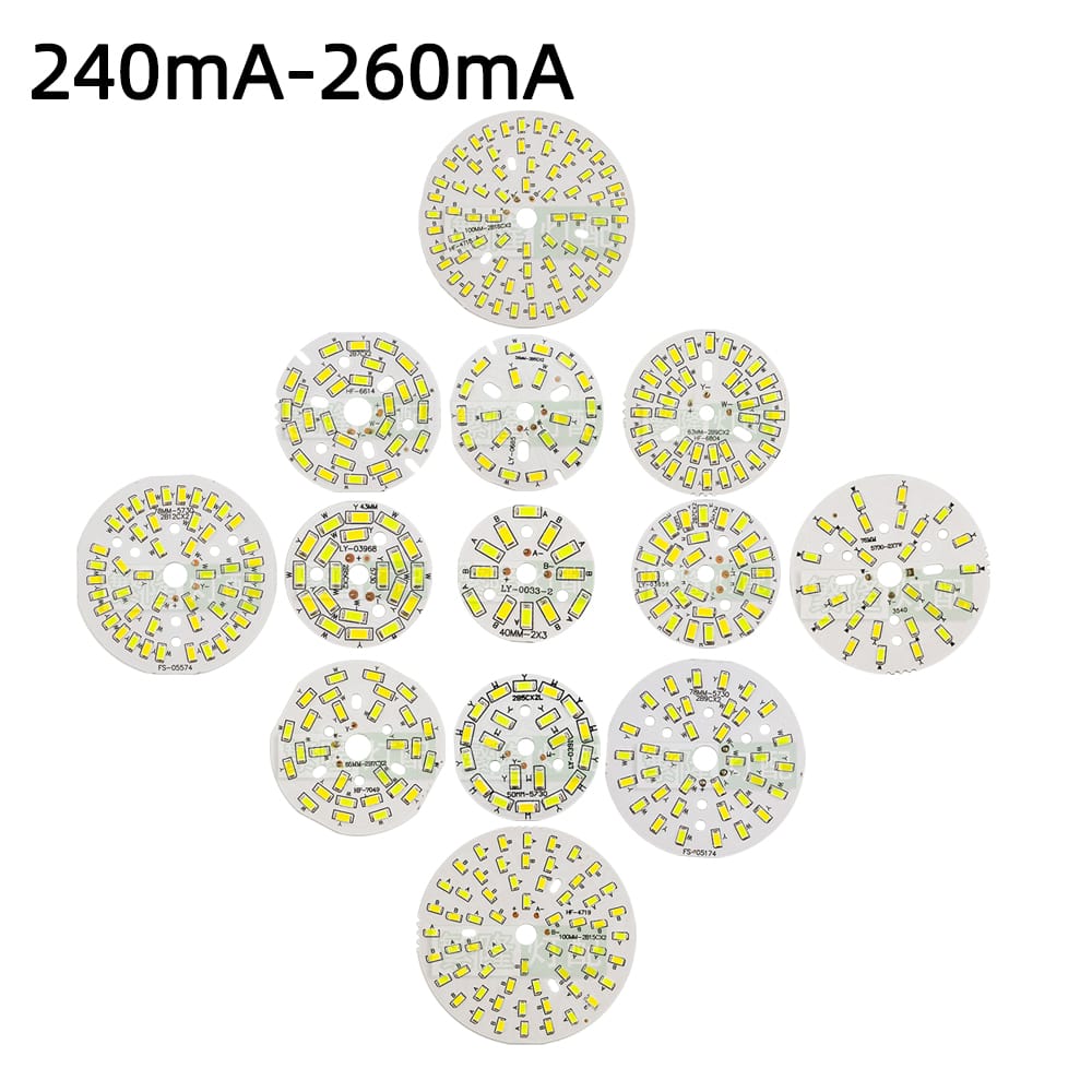 5pcs/Lot 3W 5W 7W 9W 12W 15W 18W SMD5730 Two-Color LED Chips 240mA 260mA Constant Current Input Light Bead For DIY Downlight