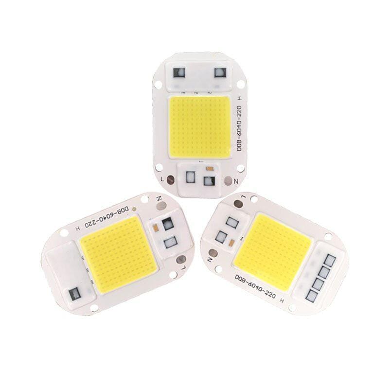 LED COB Lamp Chip High Pressure Bulb Bead 20W 30W 50W 220V Plant Growth Bead LED Bulb Lamp for Flood Light Spotlight Lighting