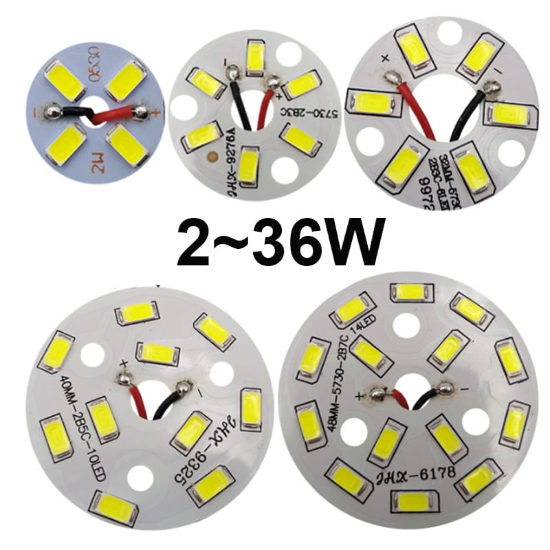 5PCS SMD5730 lamp Bead LED Bulb Lamp 3W6W9W12W 18W36W Brightness Light Board For led bulb led downlight lamp board accessorie