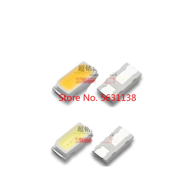 100PC 3014 WHITE SMD LED 0.1W 10-12LM 30mA TRUE WHITE 6000-7000K/NATURAL 4000-5000K/WARM 2800-3200K/COLD 9000-13000K Light Beads