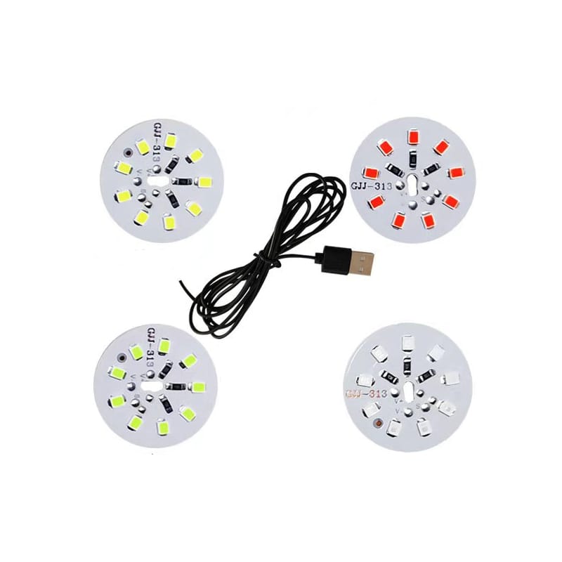 COMPSON 1pcs low-voltage USB Connection DC5V 3W LED Desk Light Source 2835 Lamp Beads two-color  drive-free With Diameter 32
