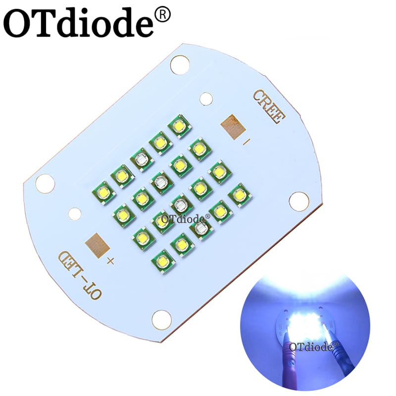 XPE 50W 60W XP-E Neutral White +Royal Blue Aquarium LED Emitter Lamp Light Beads DIY for Sea Fish Coral Grow LED Lighting