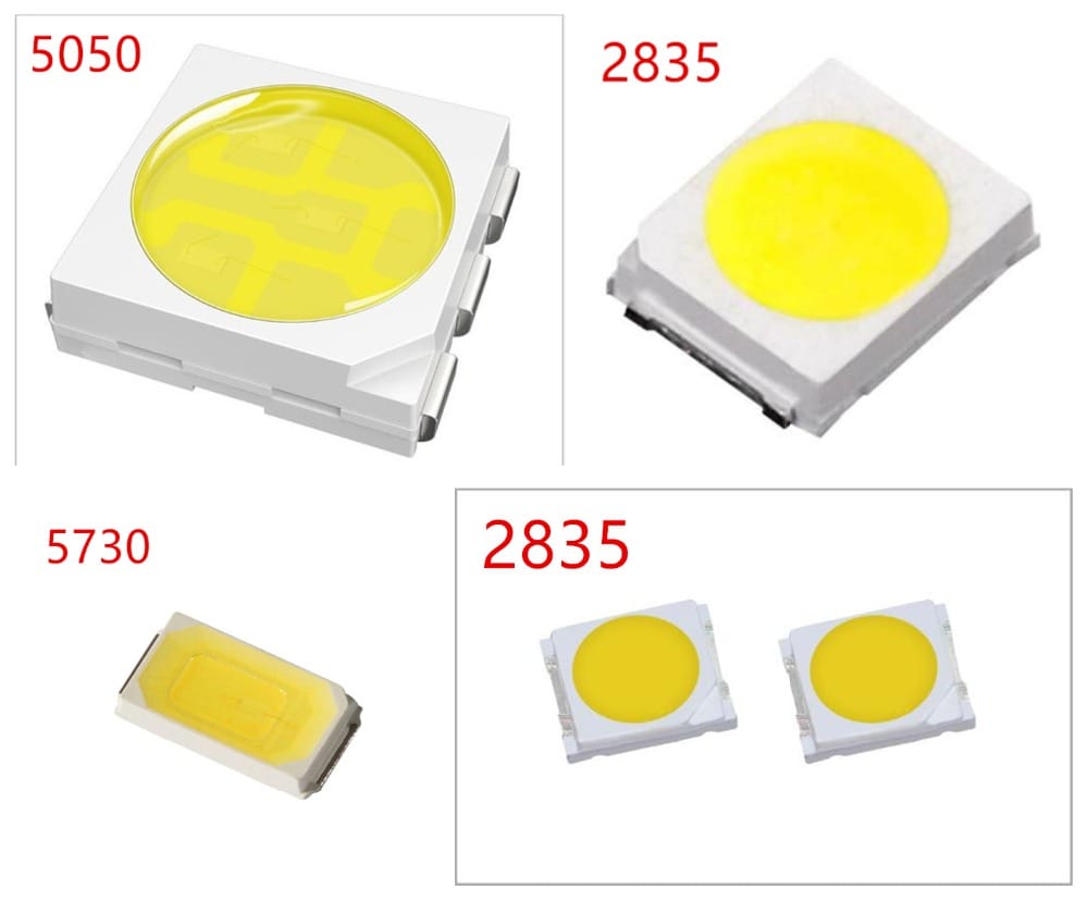 500pcs/lot 0.2W 2835 5050 LED Lamp Bead White/Warm White 0.5W 5730 SMD LED Beads LED Chip DC3.0-3.4V for All Kinds of LED Light