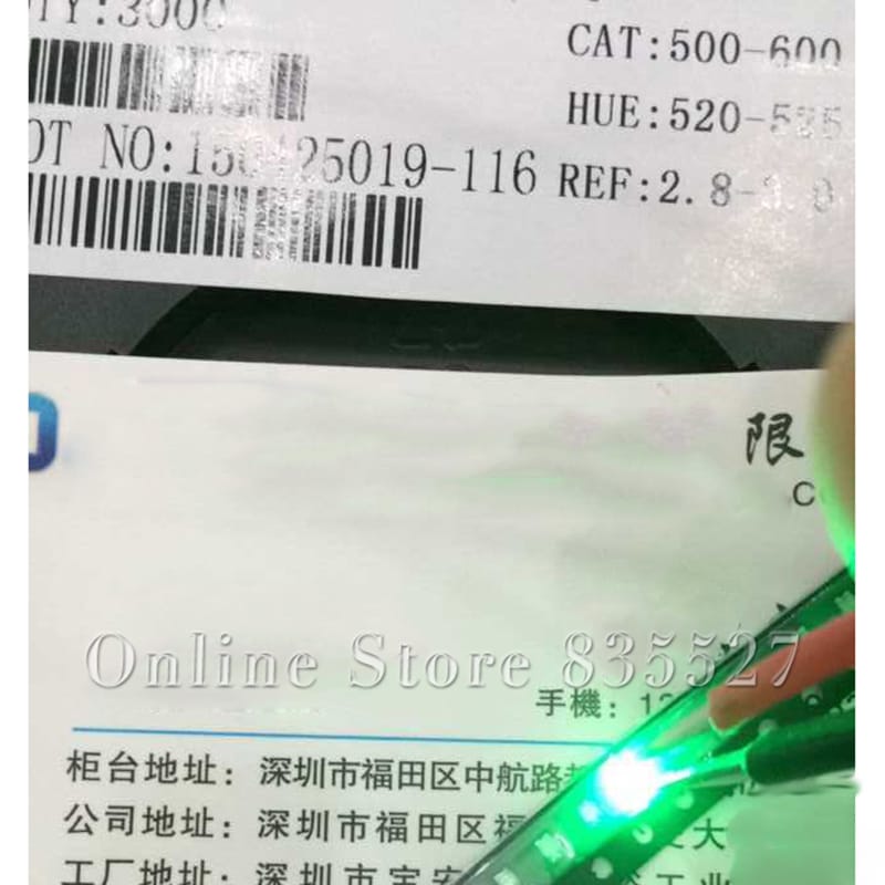 3000pcs/lot 3216 1206 emerald green SMD lamp beads super bright LED light emitting diode leds highlight Luminous tube