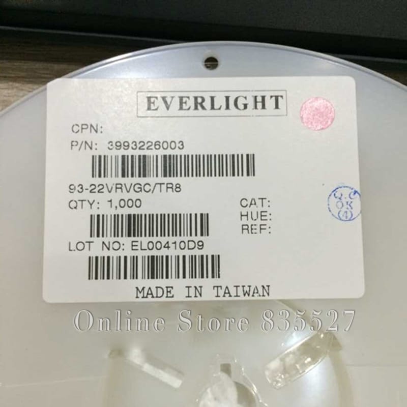 1000pcs/lot LED 3020 93-22VRVGC/TRB red + green two double color with pin bright SMD lamp beads light - emitting diode