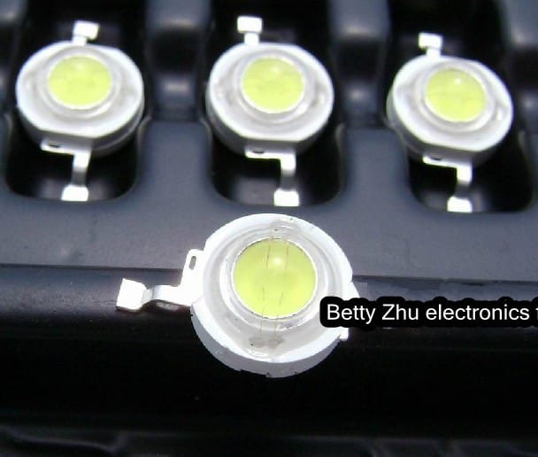 50PCS/LOT 1 w LED lamp bead / 1 w high-power beads /(100-120 lm) DIY ball steep light fittings 6000-6500K Natural White