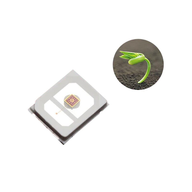 4000pcs 660-665nm 0.2W chip smd 2835 high power led bead Lamp plant grow light Bulb deep red  Chip 2-2.4V 60mA Free shipping