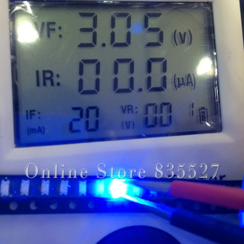 1000pcs/lot 3216 1206 blue SMD lamp beads 100-120mcd bright LED light emitting diode leds highlight Luminous tube