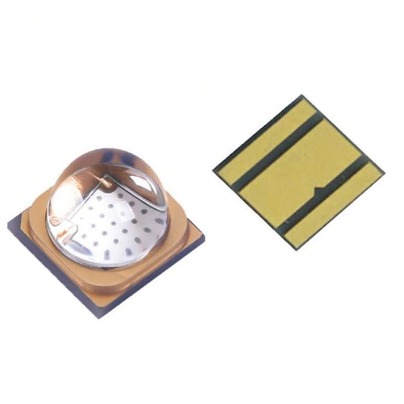 10pcs 3W 10W LED SMD 3535 6565 chip UV 365nm 395nm 385 405nm high power light bead Ceramic base Quartz glass lens free shipping