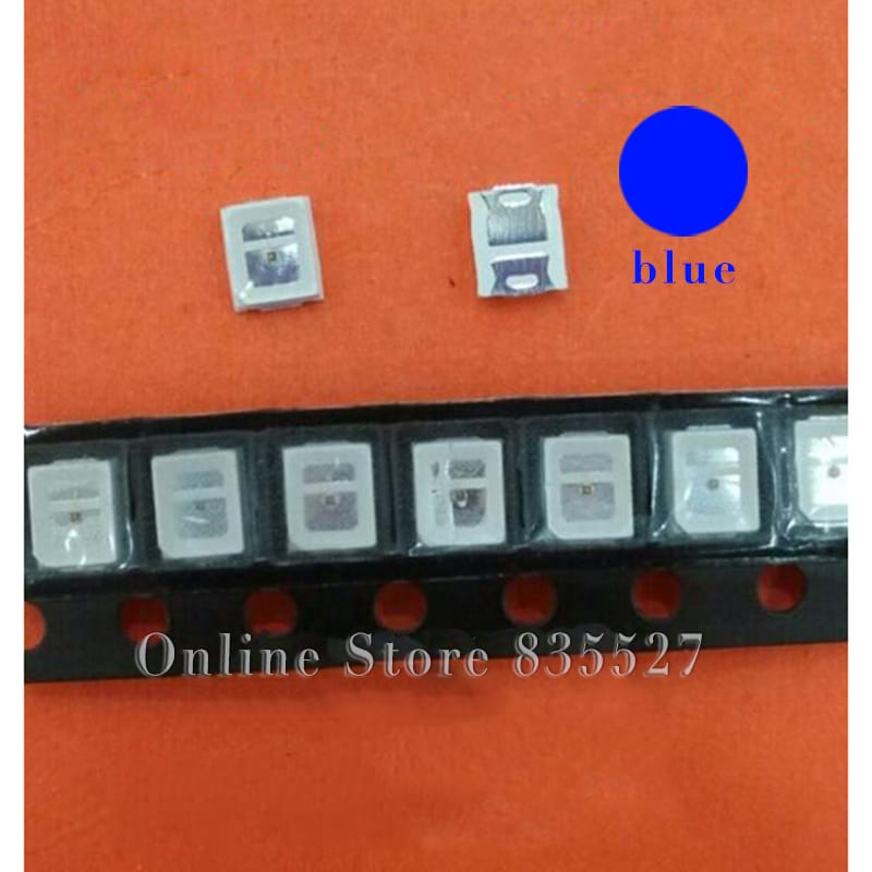 1000pcs/lot LED lamp beads blue SMD 2835 0.2W Super highlight light-emitting diode