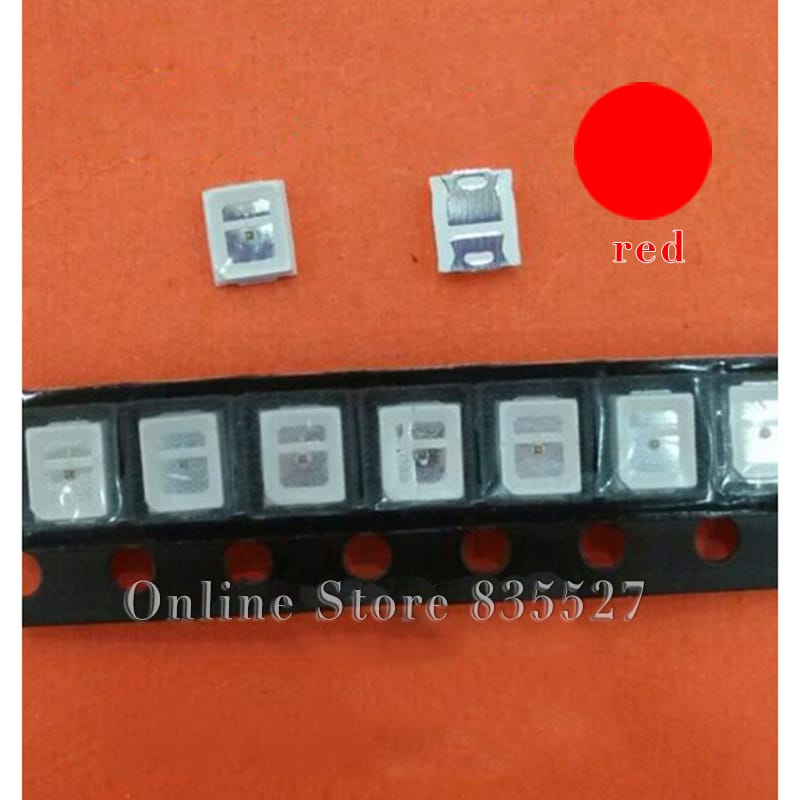 1000pcs/lot LED lamp beads red SMD 2835 0.2W Super highlight light-emitting diode