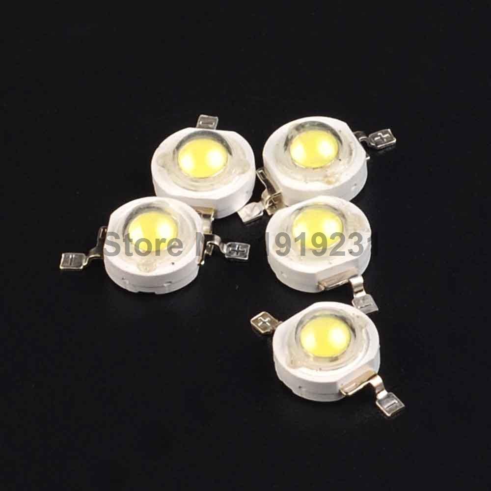 10PCS Epistar Chip 3W LED Diodes Lamp Beads 240lm-300lm White For 3W LED Spot Light