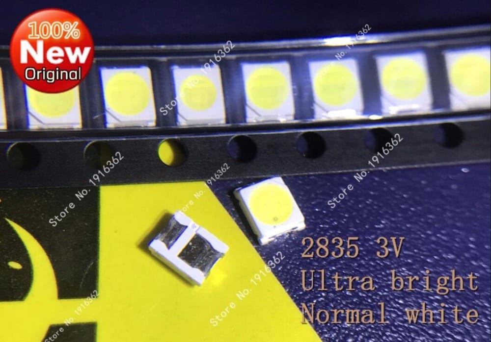 100PCS/Lot  Chip LED lamp beads 3528 3V white bright white light emitting diode 1210