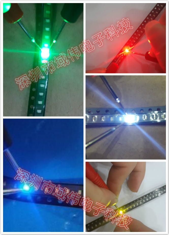 100pcs SMD 0402 LED Chip Yellow Green Surface Mount SMT Beads (1005) Light Emitting Diode LED Lamp 1.0*0.5*0.4MM