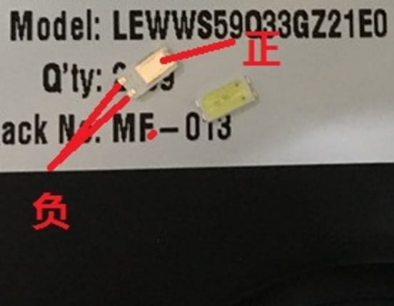 100PCS/Lot  LED LCD TV display backlight beads 0.5W 3V 5630 lamp beads cool white light dual chip
