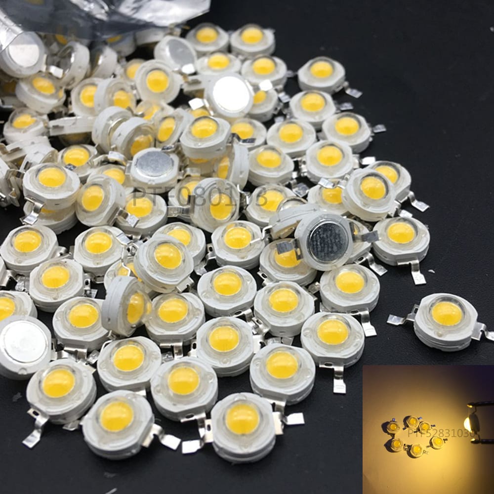 3w Warm White Diode HIgh Power Beads Light Emitting Diode Brightness White Diodos LED