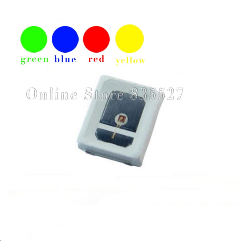 1000pcs/lot LED lamp beads blue / green / red / yellow SMD 2835 0.2W Super highlight light-emitting diode