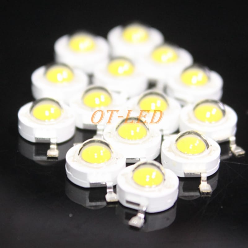 100pcs/LOT 3W Warm Natural Cool White 3500K 4500K 6500K 15000K LED Chip diodes lamp crystal bulb light lamp part