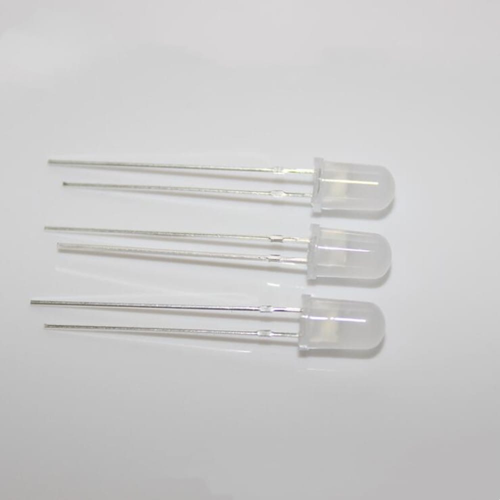 1000PCS/1LOT F3/F5 3mm 5mm White glue to red yellow blue green white Foggy round head 2Pin light-emitting diode LED Lamp beads
