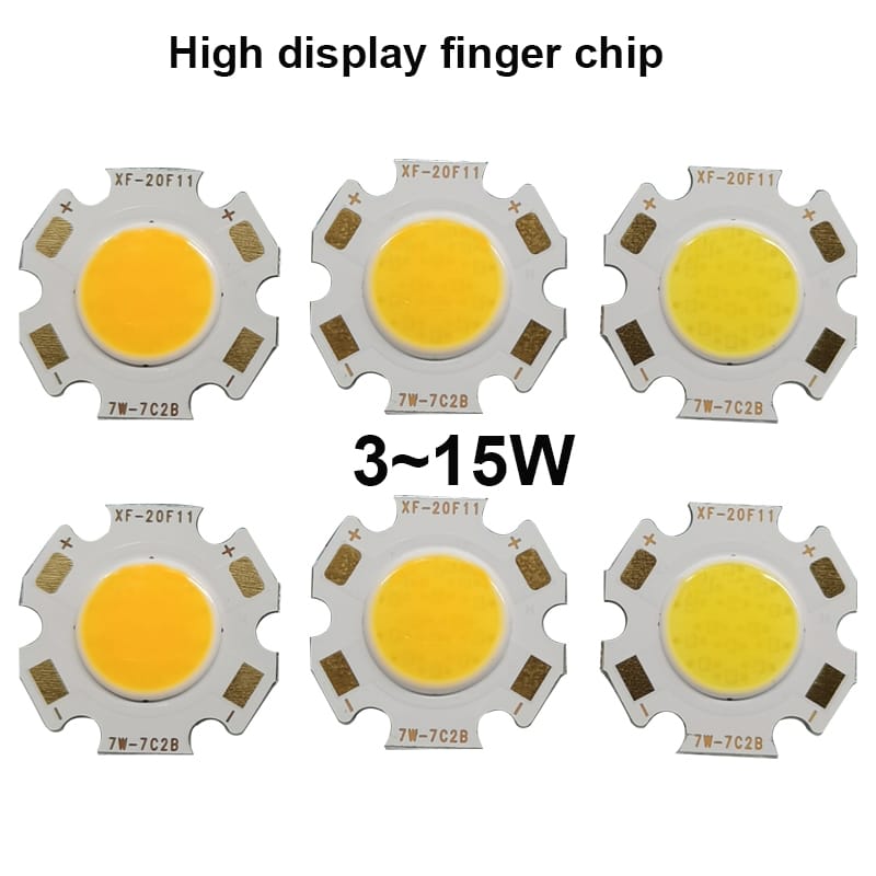 2 pcs 3W5W 7W 10W 12W 15W High Power LED COB Light Beads High lumen LED lamp Bead LED Bulb Chip Spot Light Downlight flashlight