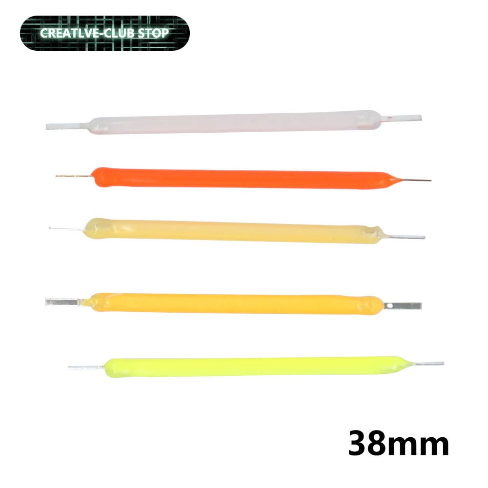 10pcs 38mm Diode LED Filament Bulb DC3V 100mA Rigid Filament LED Lamp Beads Red Blue Green White Parts DIY Lighting Accessories