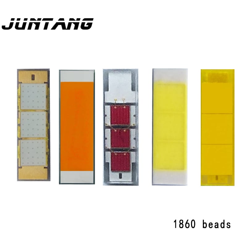 10pcs LED High Power Light Bead 1860 Car Light Bead White Light Warm White Golden Light Red Light Blue Light 10W15 Watt