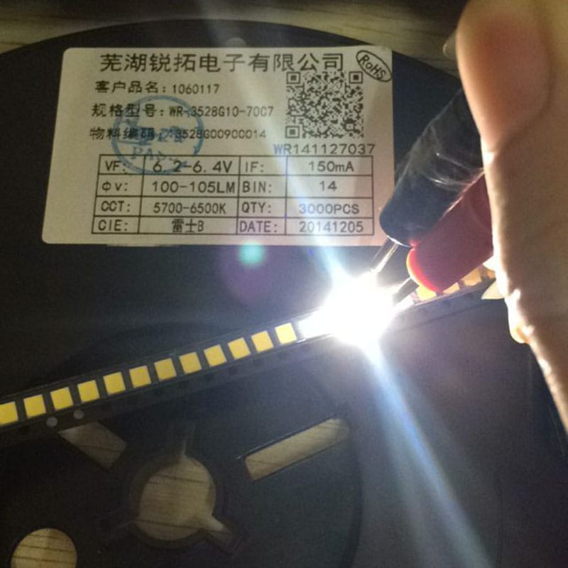1000pcs/reel SMD LED lamp bead 2835 Pure white  6V high voltage 150mA 100-105LM 1W LED light emitting diode 5700-6500k Light Bar