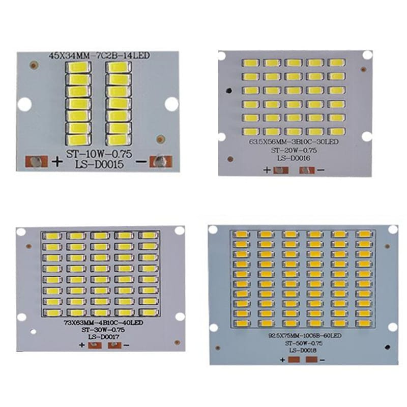 High Lumens LED Flood Light 10w 20w 30w 50w 110v 220v Epistar PCB 5730SMD LED Chips plate resource Floodlight DIY LED lamp Beads