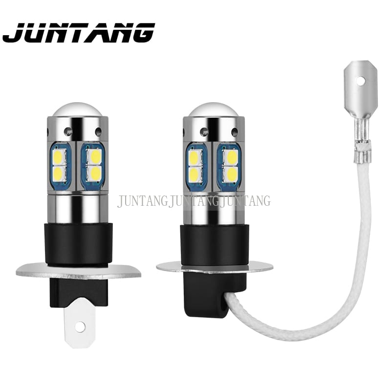 2pcs car headlights LED fog lights super bright color fog lights H1 H3 3030 10 beads smd car fog lights 10led front fog lights