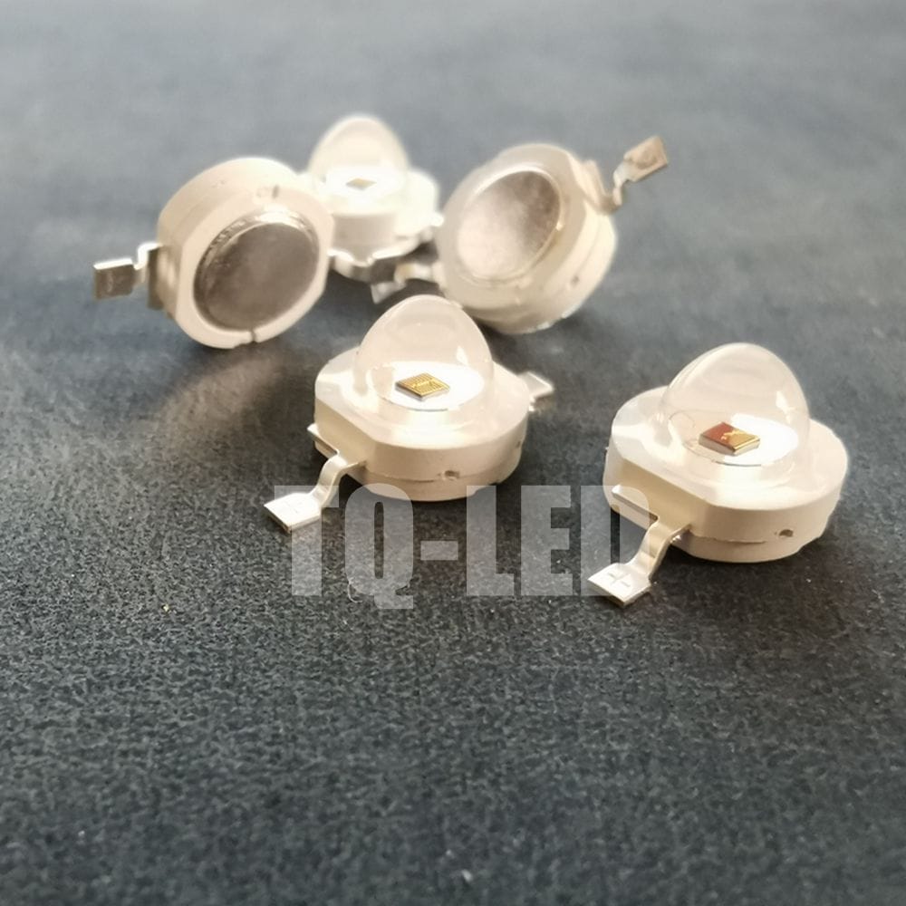 3W Red Led Light 620nm 625nm 630nm 635nm 655nm 660nm 60degree Angle Led Beads