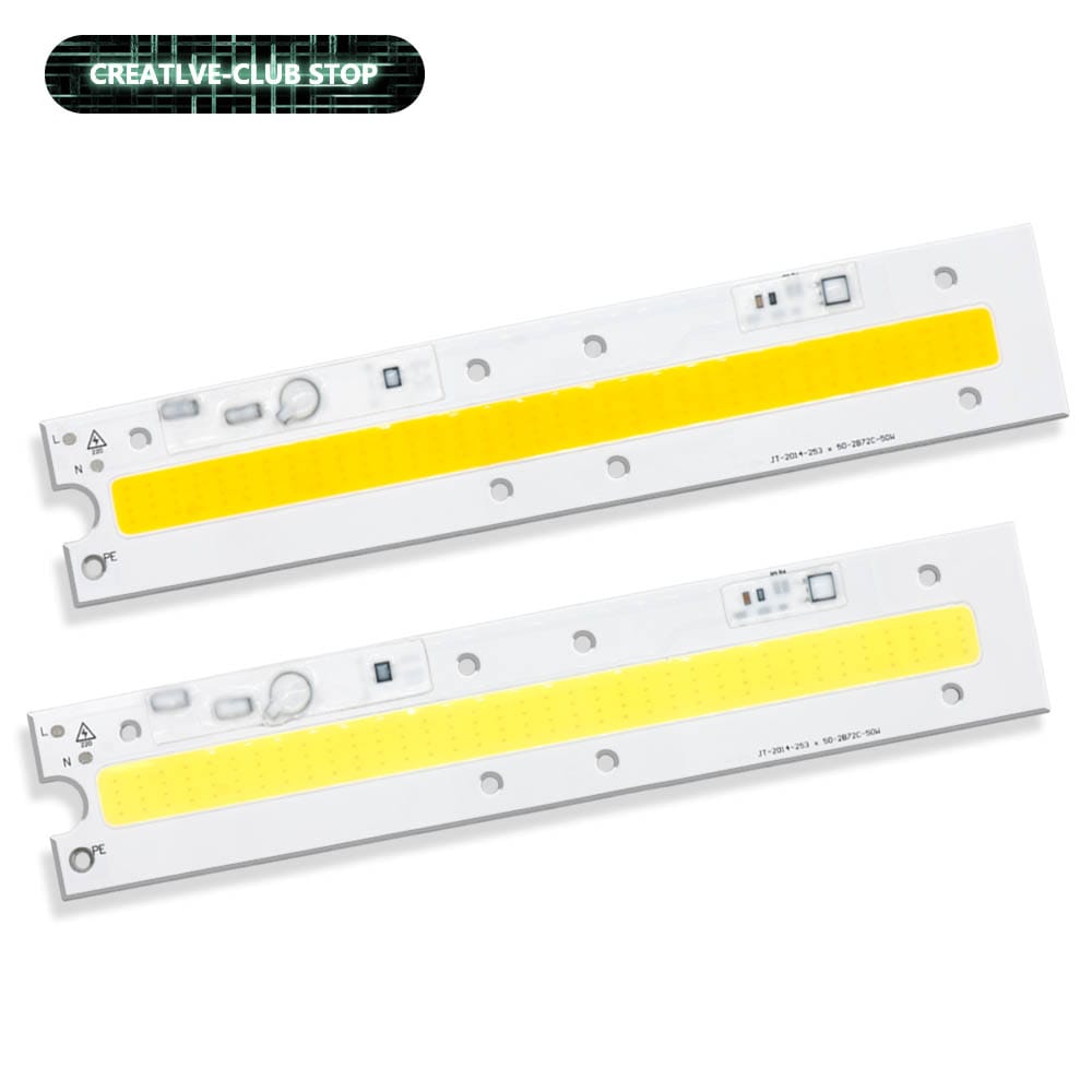 No Need Driver Lamp Bead Chip 220V Warm/Cold LED COB Strip 50W 200mA Diode Outdoor Floodlight LED Street Lamp Landscape Lighting