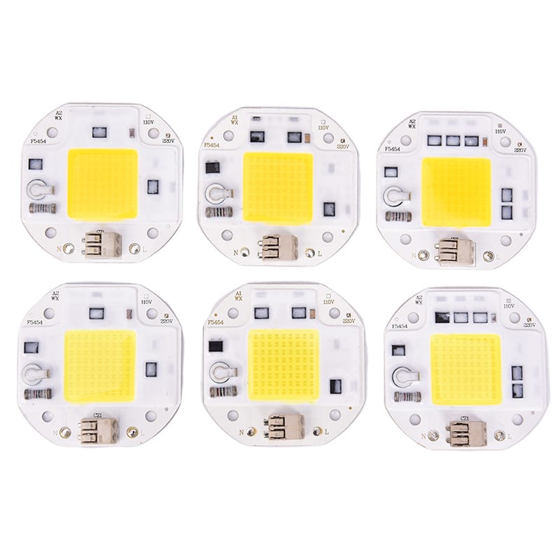 220V 110V Quick Connect 50W 70W 1000W COB LED Chip for Spotlight Floodlight Integrated LED Light Beads Aluminum F5454 White Warm