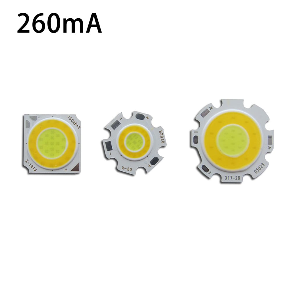10pcs/Lot 260mA LED Chip Two Color COB Lamp Bead 3w 5w 7w 10w 15w 18w Double Color Light Bead 2011 1917 2820 SMD for Spotlight