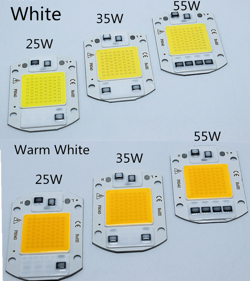5PCS LED COB 10W 20W 30W 50W AC 220V Chips Beads Light Lamps IP65 Blub Smart IC No Need Driver DIY Flood Light  Spotlinght