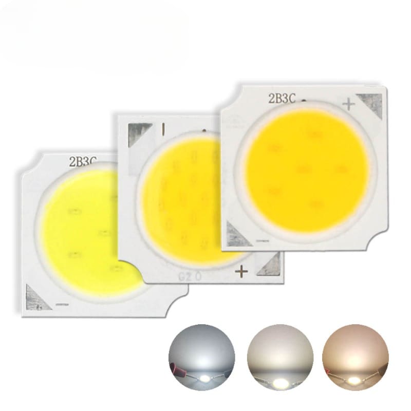 10pcs A Lot 3W/5W/7W 6500K/4000K/3000K LED COB Light Beads 1414 LED Lamp Bead LED Bulb Chip Spot Light Downlight Diode Lamp