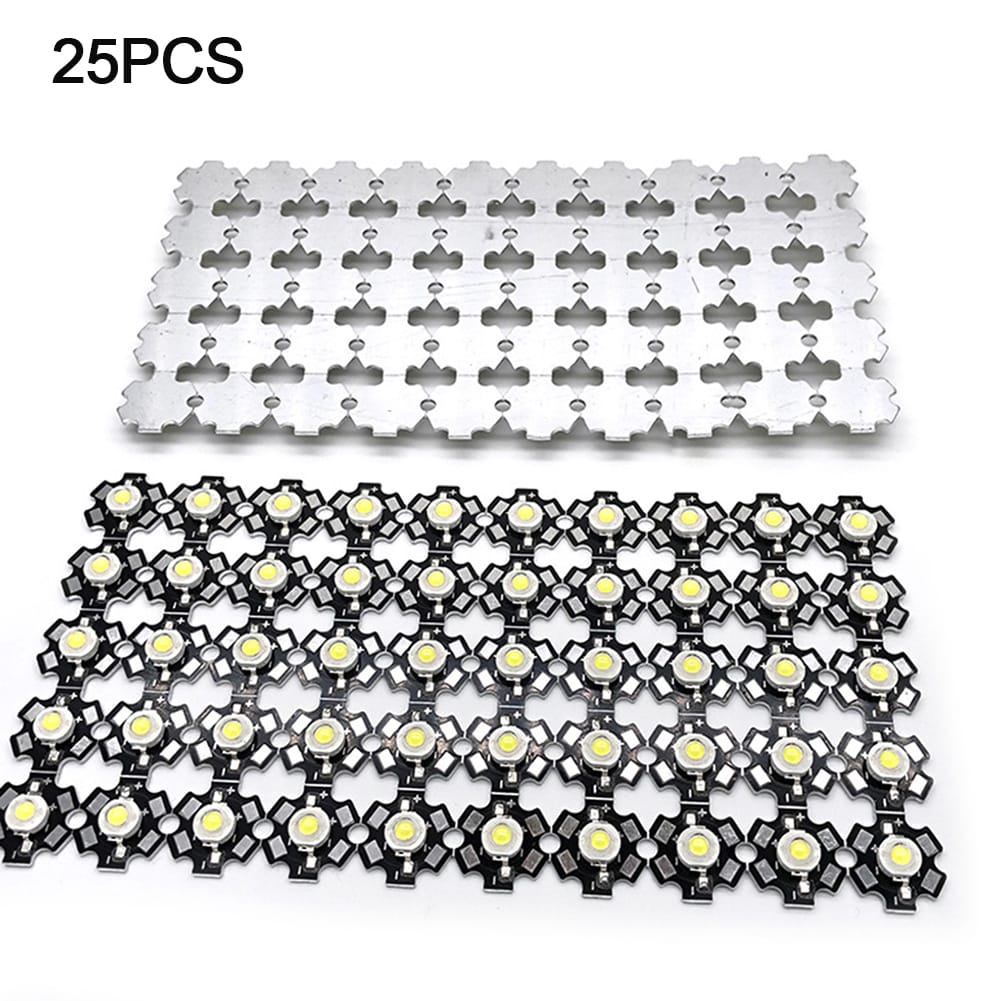 25pcs 1W 5V LED Lamp Chip Light Beads 200lm Brightness High Power For Floodlight Lighting Accessories