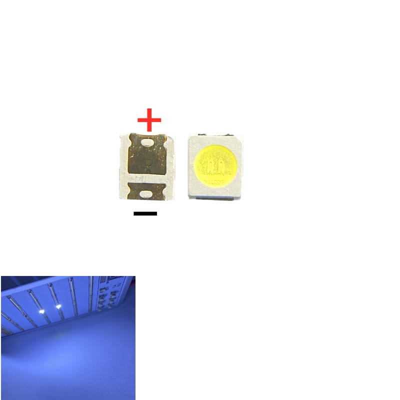 1000PCS 3528 COOL WHITE 7-8LM Cold White Plcc-2 Amd Led Light beads