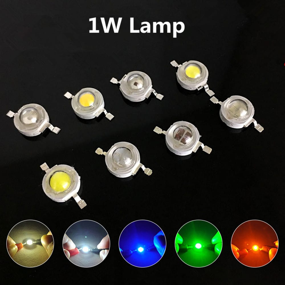 10Pcs/Set 1W LED Super Bright Lamp Beads Night Light for Flashlight Stage Yard Bulb Lighting Accessories