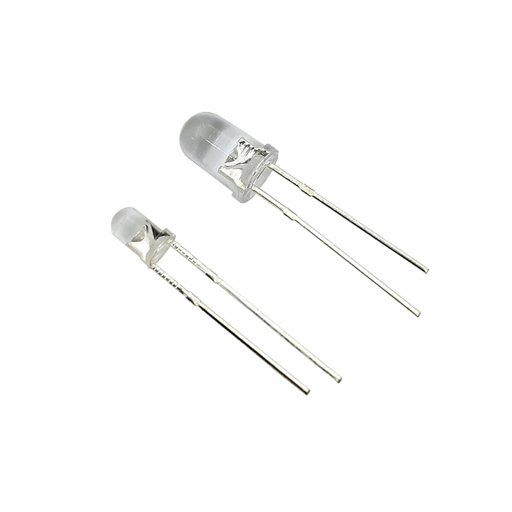 100PCS F3/F5 LED Light Emitting Diode Kit Round Transparent Beads White Red Blue Yellow Orange Green 3mm/5mm