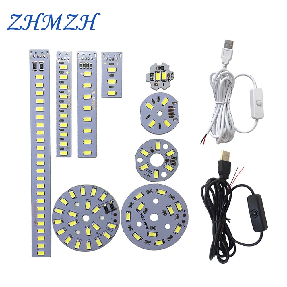 DC5V Dimmable LED Chip 5W 10W 12W 30W Surface Light Source SMD 5730 LED Light Beads White Warm White DIY Adjustable LED Bulb