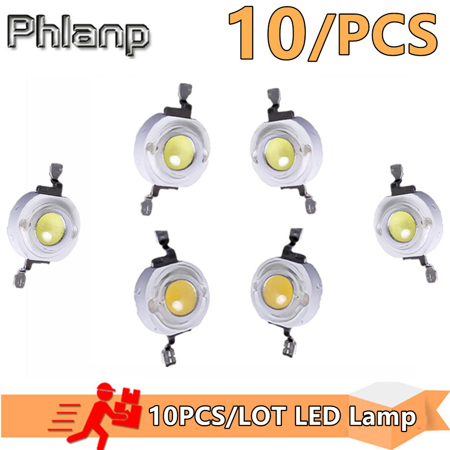 Phlanp 10PCS/LOT LED Lamp bead 1W 100-120LM LED Bulb IC SMD Lamp Light Daylight white/warm white  High Power 1W LED Lamp bead