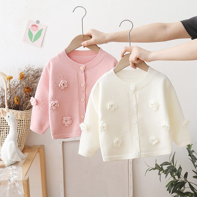 Knitted Vest Children Clothing Spring Fall Korean Version Girl Camisole Cute Love Hairball Loose Cotton Fashion Sweaters HY07011
