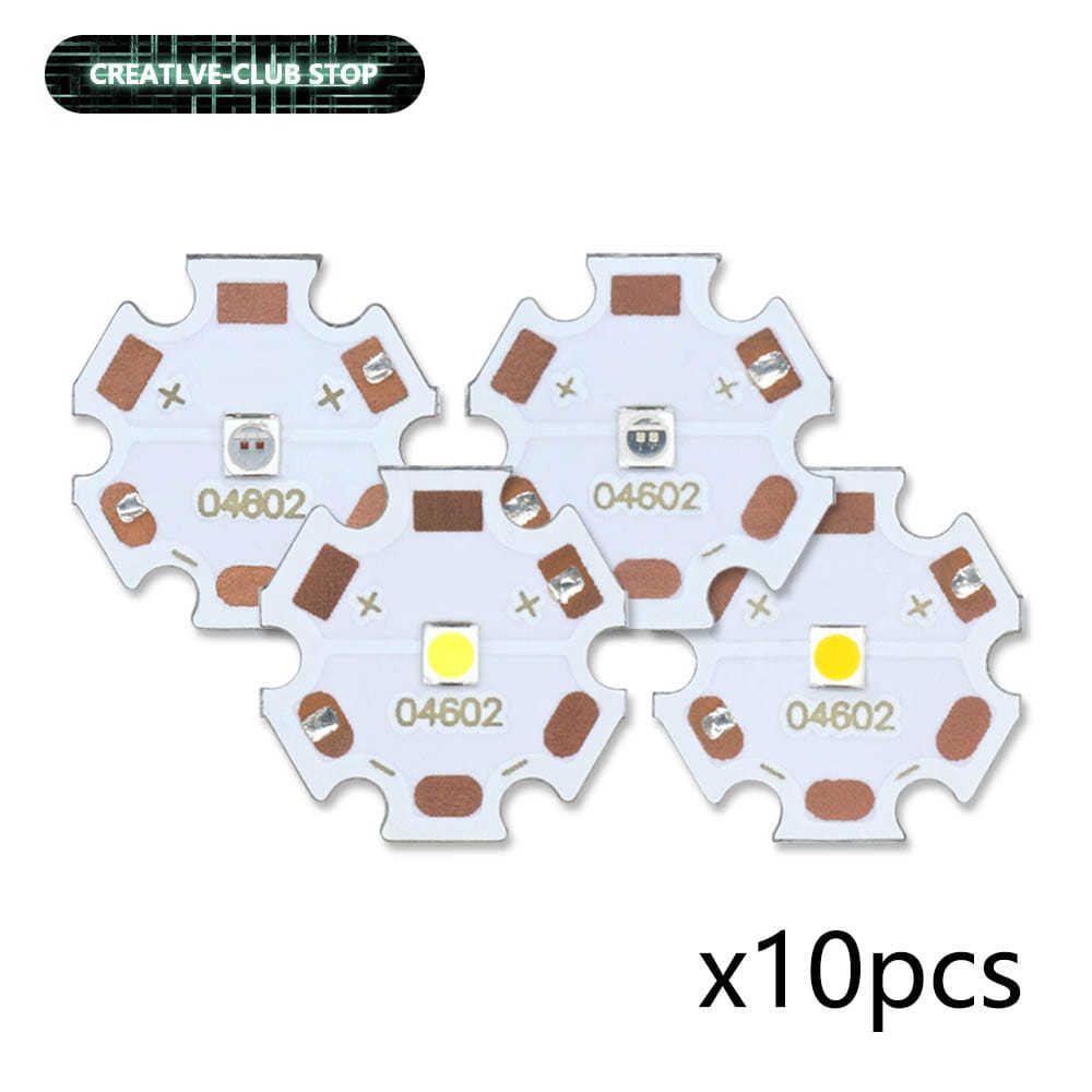 10pcs LED Beads High Power 1W 2.2V 3.2V 280mA Cold Warm White Red Blud Green Lamp Bead For Torch Flashlight Car Lighting