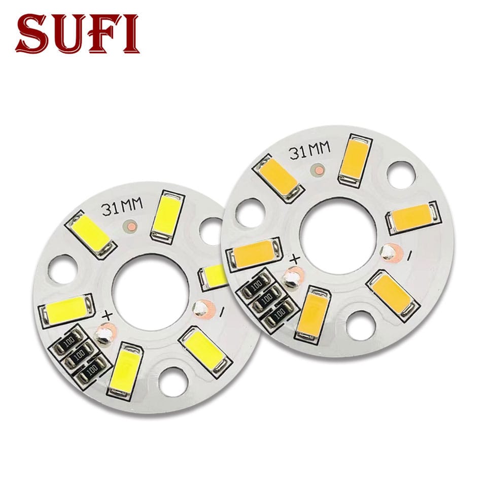 10pcs 3W DC5V Low Voltage LED Chip Board White Warm White Natural White Lamp Light Bead Bulb Round Replaceable Light Source