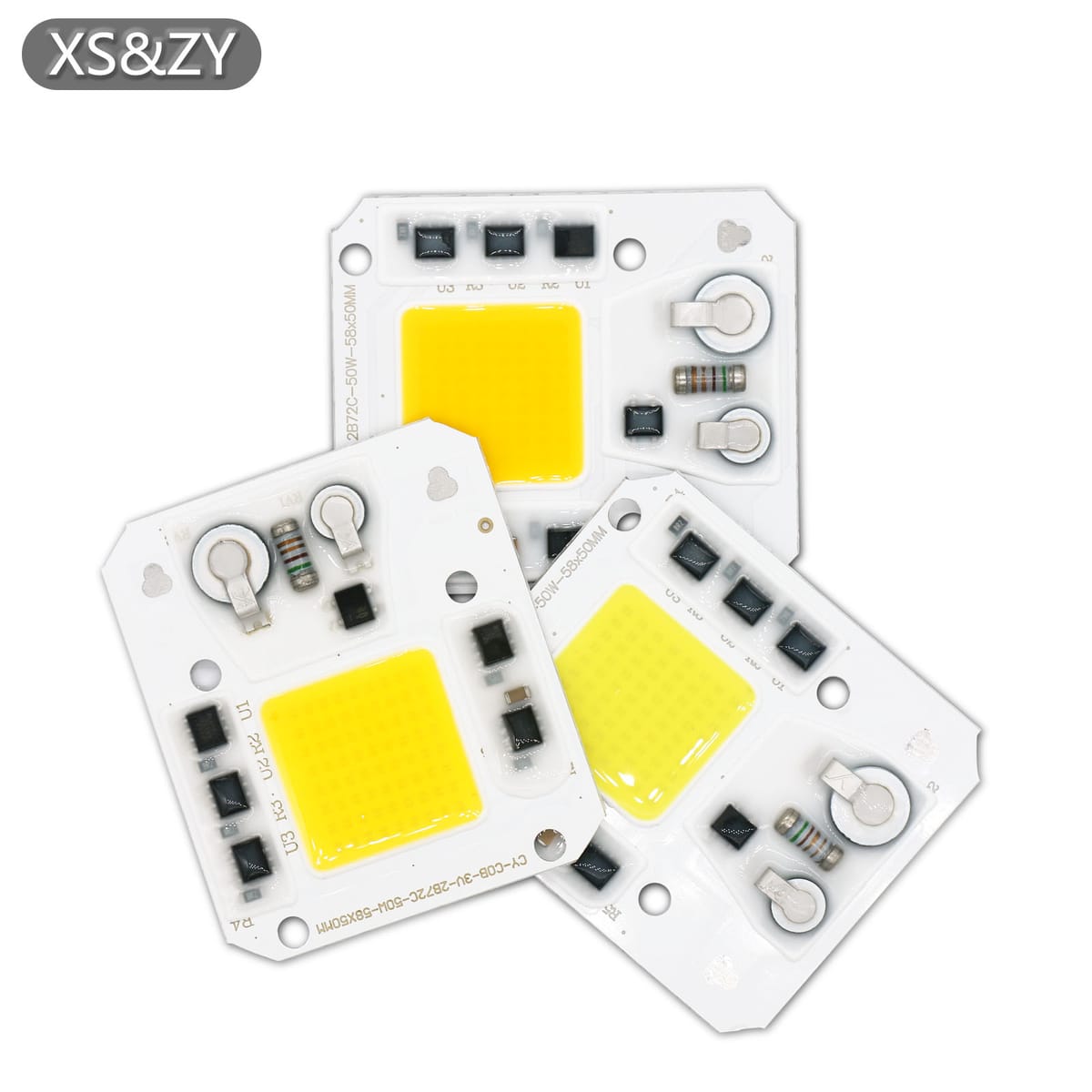 LED COB Module Driverless 220V 50W 58*50mm Bead Smart lC No Need Driver For Spotlights Floodlight Projectors Garden Lighting DIY